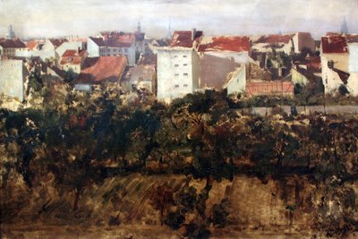 Vista sulle case posteriori da Adolph Menzel